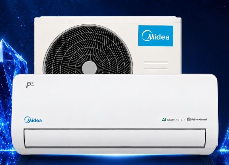Aire acondicionado mini split instalado en una habitación