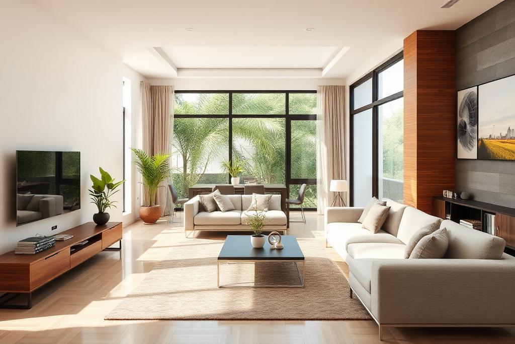 Sala remodelada en vivienda de Barranquilla