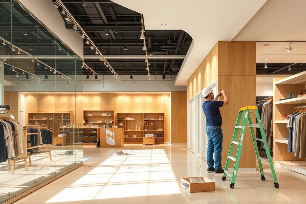 Remodelación de local comercial con acabados nuevos